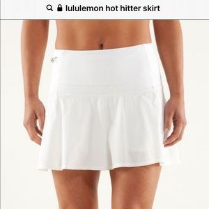 Lululemon hot hitter skirt sz 10 white